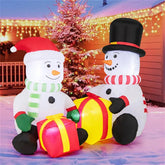 5ft Snowman Christmas Inflatable with LED Lights & Gifts