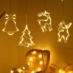 Christmas LED Suction Cup Lights - Santa, Elk & Snowman