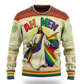 Unisex Funny Cartoon Santa Ugly Christmas Sweater Pullover