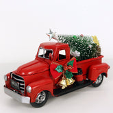 Vintage Red Truck Iron Christmas Ornament Decoration