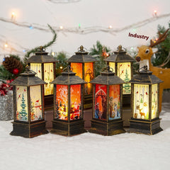 Santa Claus LED Oil Lamp - Festive Christmas Decor Light
