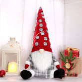 Festive Countdown Christmas Doll Ornaments - Gray/Red Hats