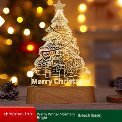 3D Acrylic LED Night Light - Perfect for Holidays & Gifts