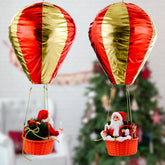Santa Claus Hot Air Balloon Christmas Ceiling Decoration