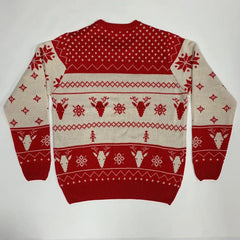 Men's Cartoon Jacquard Christmas Sweater in Various Colors