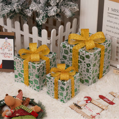 Battery-Powered LED Christmas Gift Box Decoration Lights Set