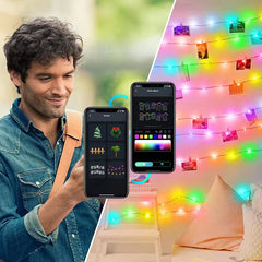Smart App-Controlled Christmas Light String Decorations