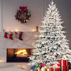 PE/PVC Christmas Tree with Lights - 4ft to 9ft Sizes