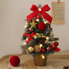Festive Christmas Tree with Lights - Multiple Sizes and Styles