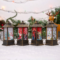 Santa Claus LED Oil Lamp - Festive Christmas Decor Light