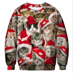 Youth Casual Ugly Christmas Sweater Santa Elf Design