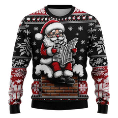 Fashion Hipster 3D Ugly Christmas Sweater Pullover