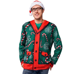Men's Christmas Sweater Long Sleeve T-shirt - Polyester Stage Wear