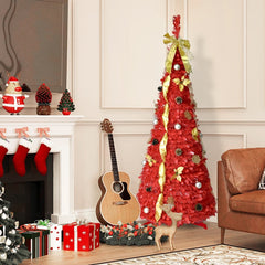 6ft Pre-Lit Christmas Tree with Decorations & Lights
