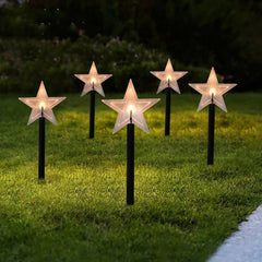 Solar-Powered Snowflake Garden Lights - Waterproof & Durable