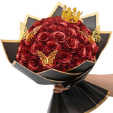 18pcs Glitter Rose Bouquet for Special Occasions and Decor