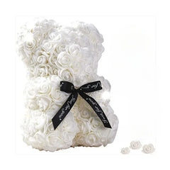 Artificial Eternal Rose Teddy Bear for Mother's Day Gifts