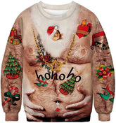 Men's 3D Christmas Sweater - Multiple Sizes & Polyester Fabric