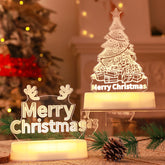 3D Acrylic LED Night Light - Perfect for Holidays & Gifts