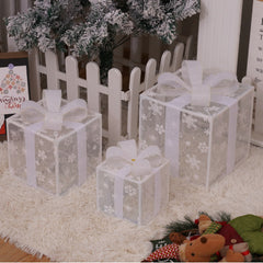 Battery-Powered LED Christmas Gift Box Decoration Lights Set