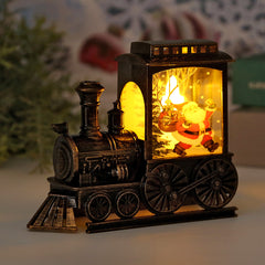 Festive Retro Train LED Night Light Decoration, 8 Colors