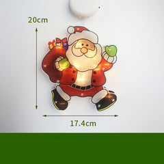 LED Suction Cup Christmas Window Lights - Festive Decor