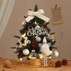 Festive Christmas Tree with Lights - Multiple Sizes and Styles