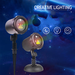 Christmas Laser Projector with Remote - 8 LED Patterns, 10W