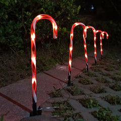Solar Cane String Lights for Christmas Decorations 47CM