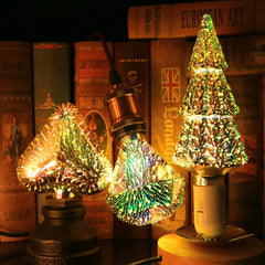 LED 3D Fireworks Bulb - Christmas Decorative Lighting