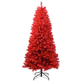 Vibrant Red PVC Christmas Tree with Multiple Size Options