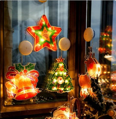 Santa Claus LED Suction Cup Window Lights Christmas Decor