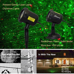 Christmas Laser Projector with Remote - 8 LED Patterns, 10W