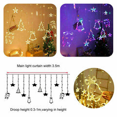 LED Fairy String Curtain Lights for Christmas & Home Decor