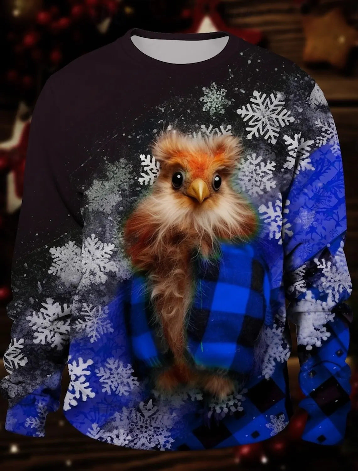 Fashion Hipster 3D Ugly Christmas Sweater Pullover