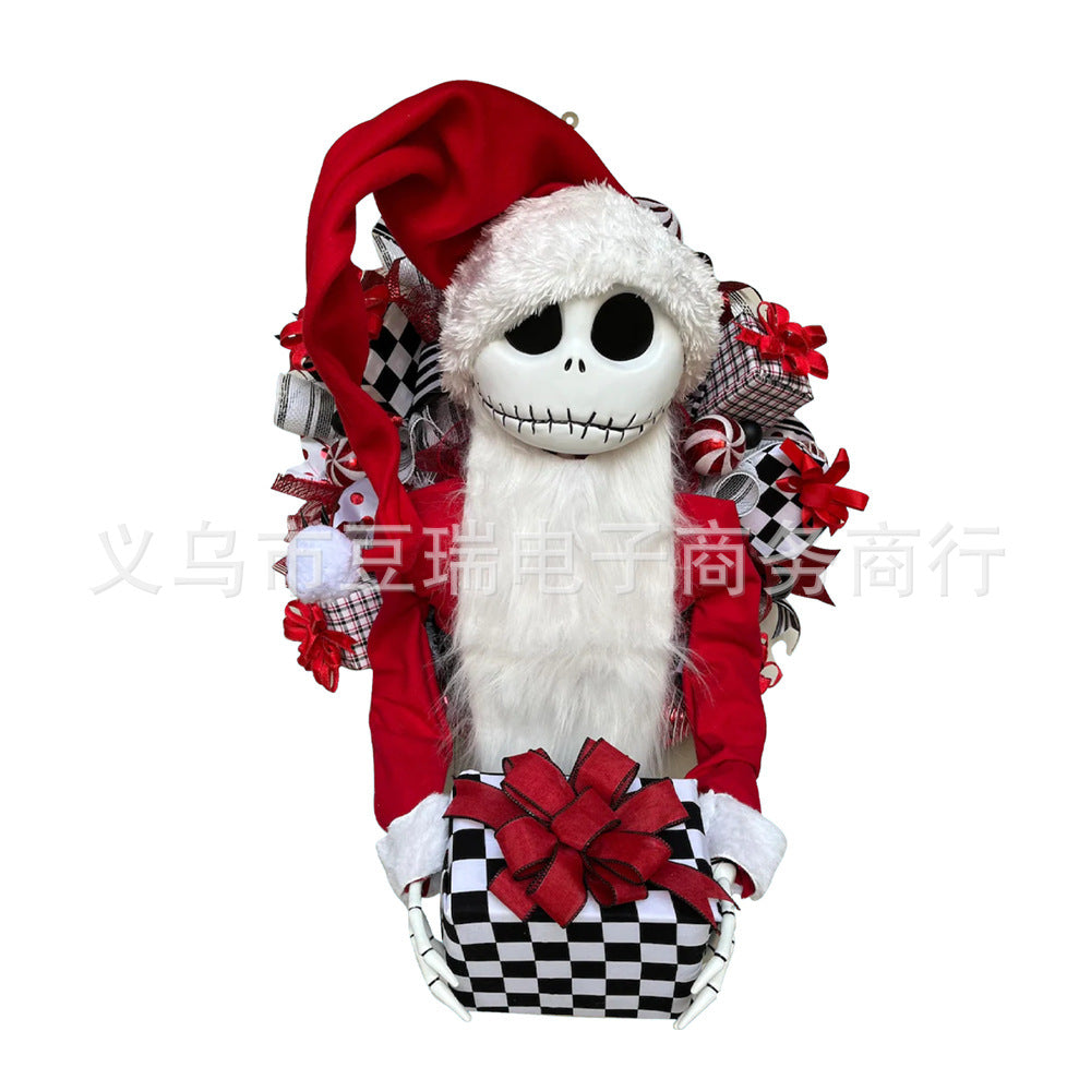 3D Christmas Garland - Jack Doll Holiday Window Decoration