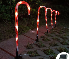 Solar Cane String Lights for Christmas Decorations 47CM