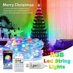 Smart App-Controlled Christmas Light String Decorations