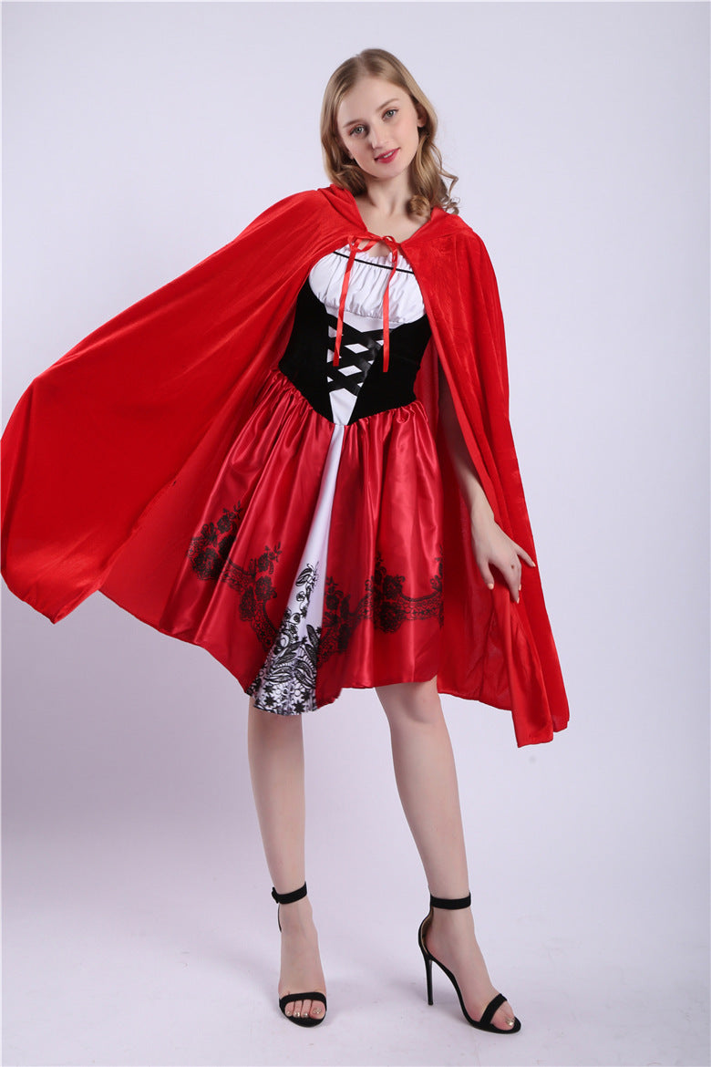 Kids Red Riding Hood Costume with Cape
