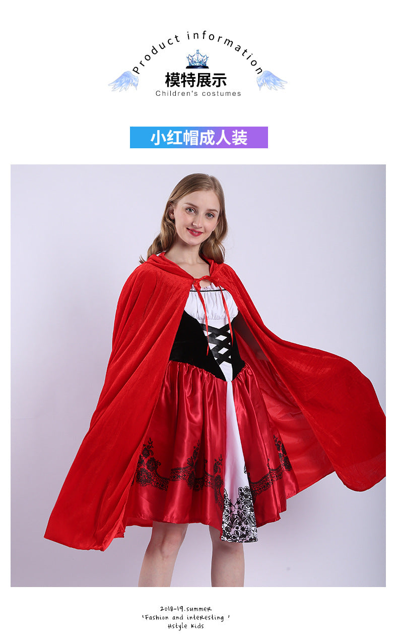 Kids Red Riding Hood Costume with Cape