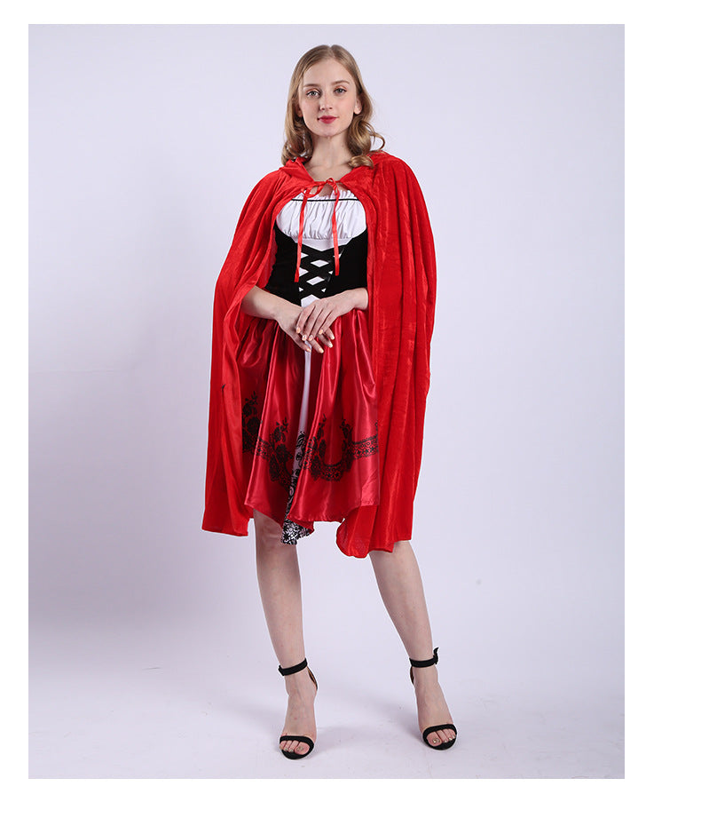 Kids Red Riding Hood Costume with Cape