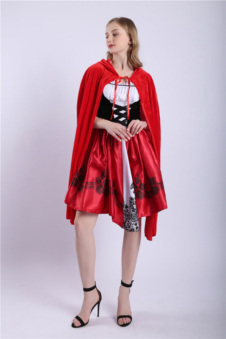 Kids Red Riding Hood Costume with Cape