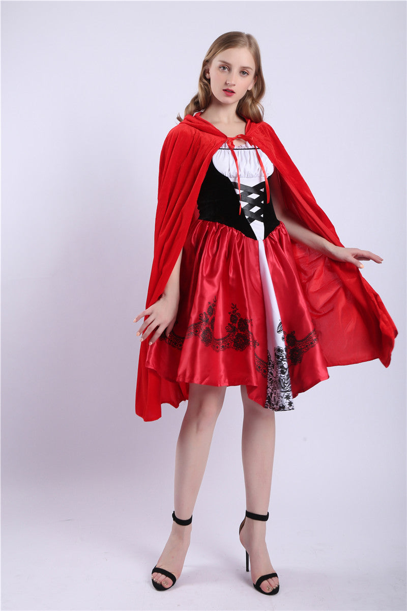 Kids Red Riding Hood Costume with Cape