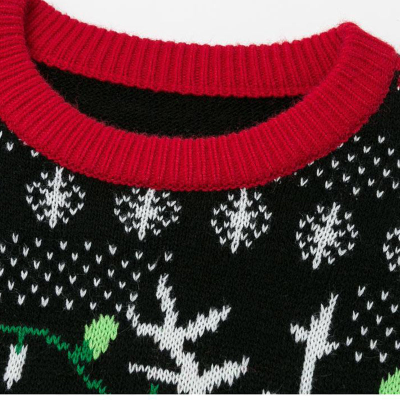 Unisex O-Neck Christmas Sweater in Luxurious Silk Fabric