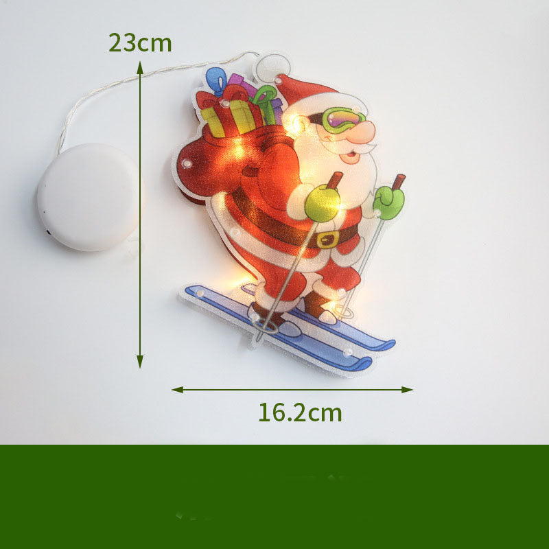 LED Suction Cup Christmas Window Lights - Festive Decor