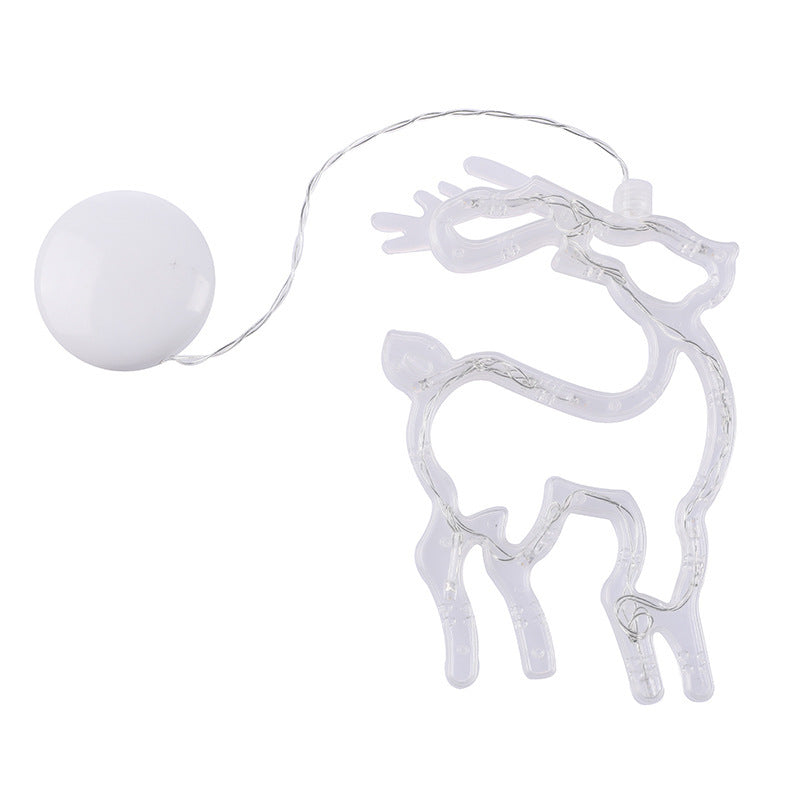 Christmas LED Suction Cup Lights - Santa, Elk & Snowman