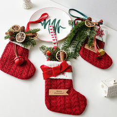 Festive Christmas Stockings Set: Snowman, Bells & More