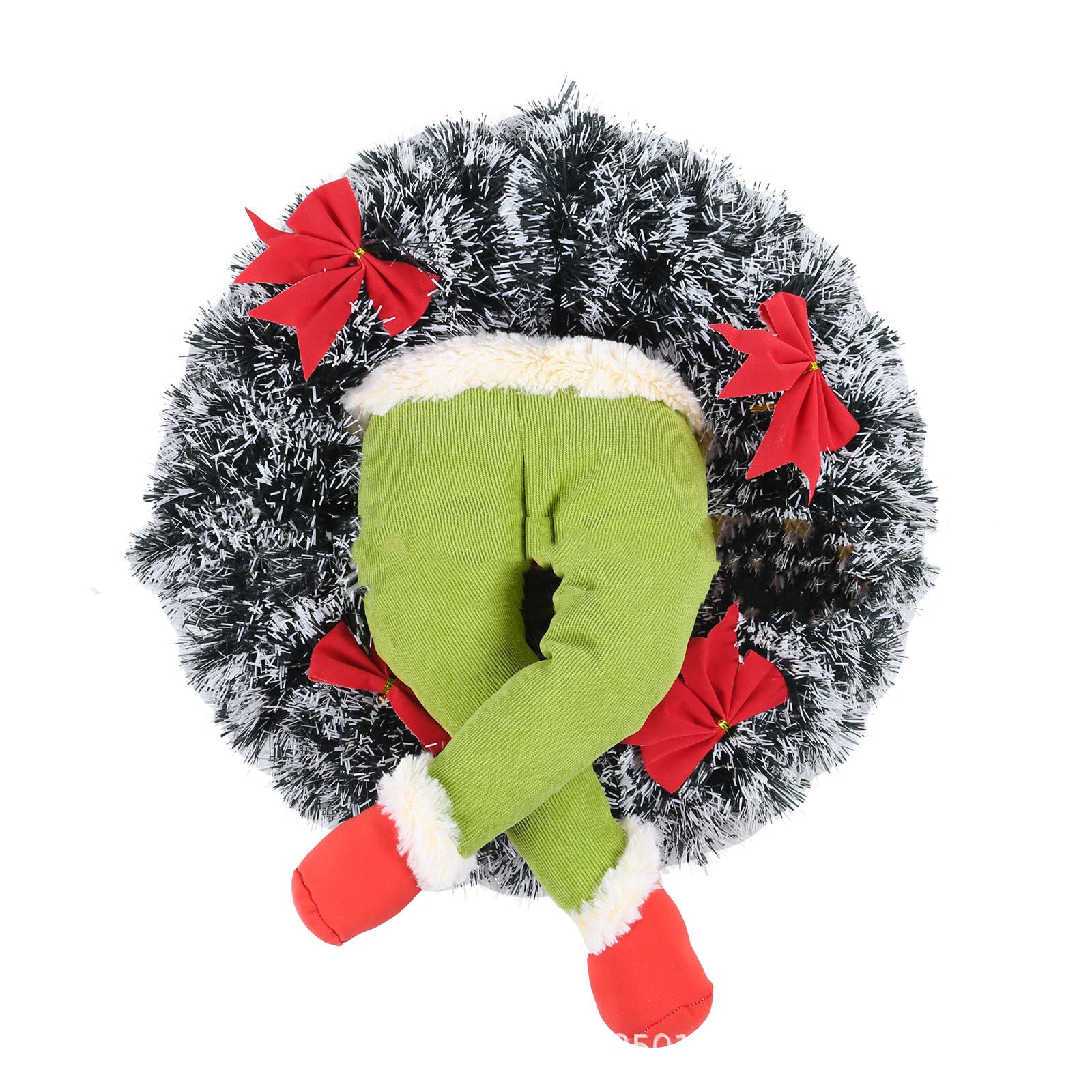 Festive Green Grinch Leg Ornament for Christmas Trees