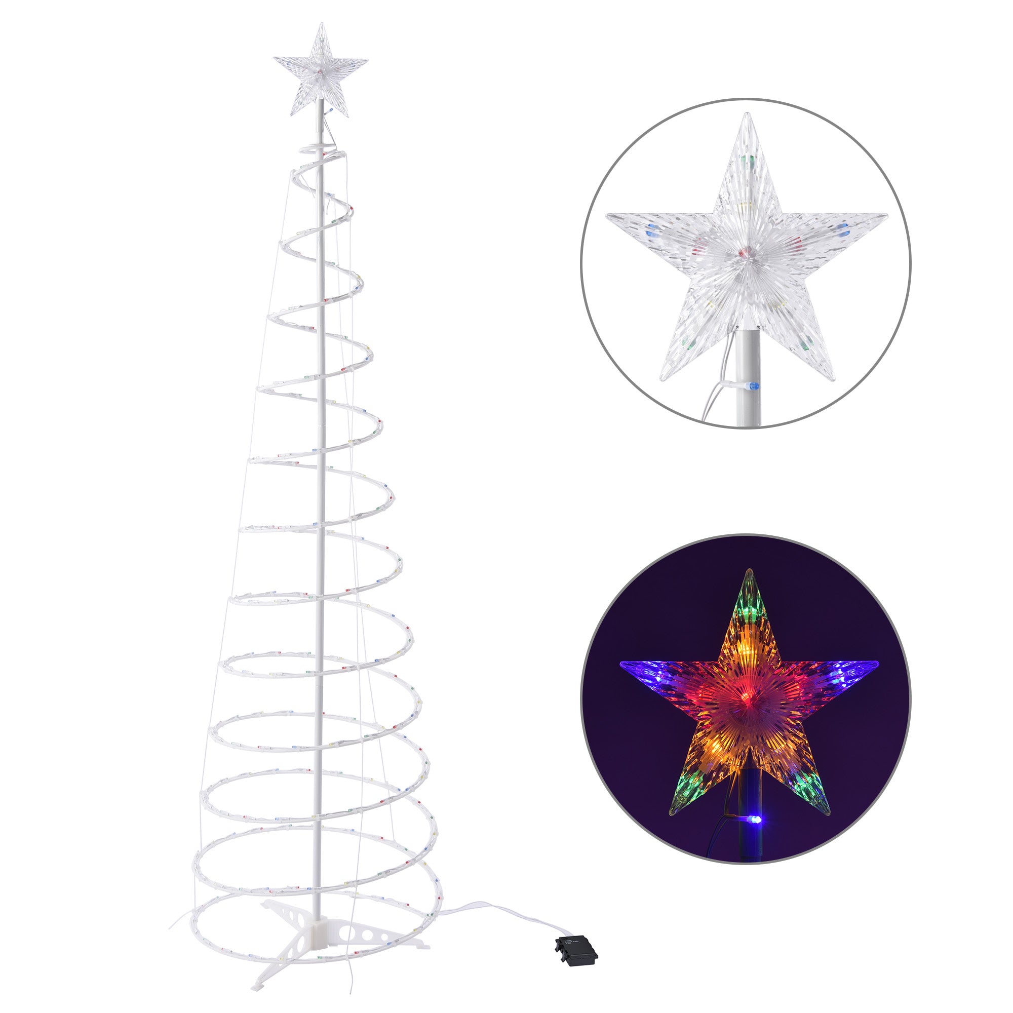 6FT LED Spiral Christmas Tree for Indoor/Outdoor Decoration