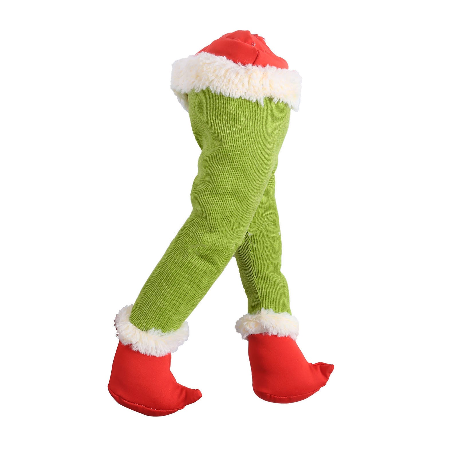 Festive Green Grinch Leg Ornament for Christmas Trees